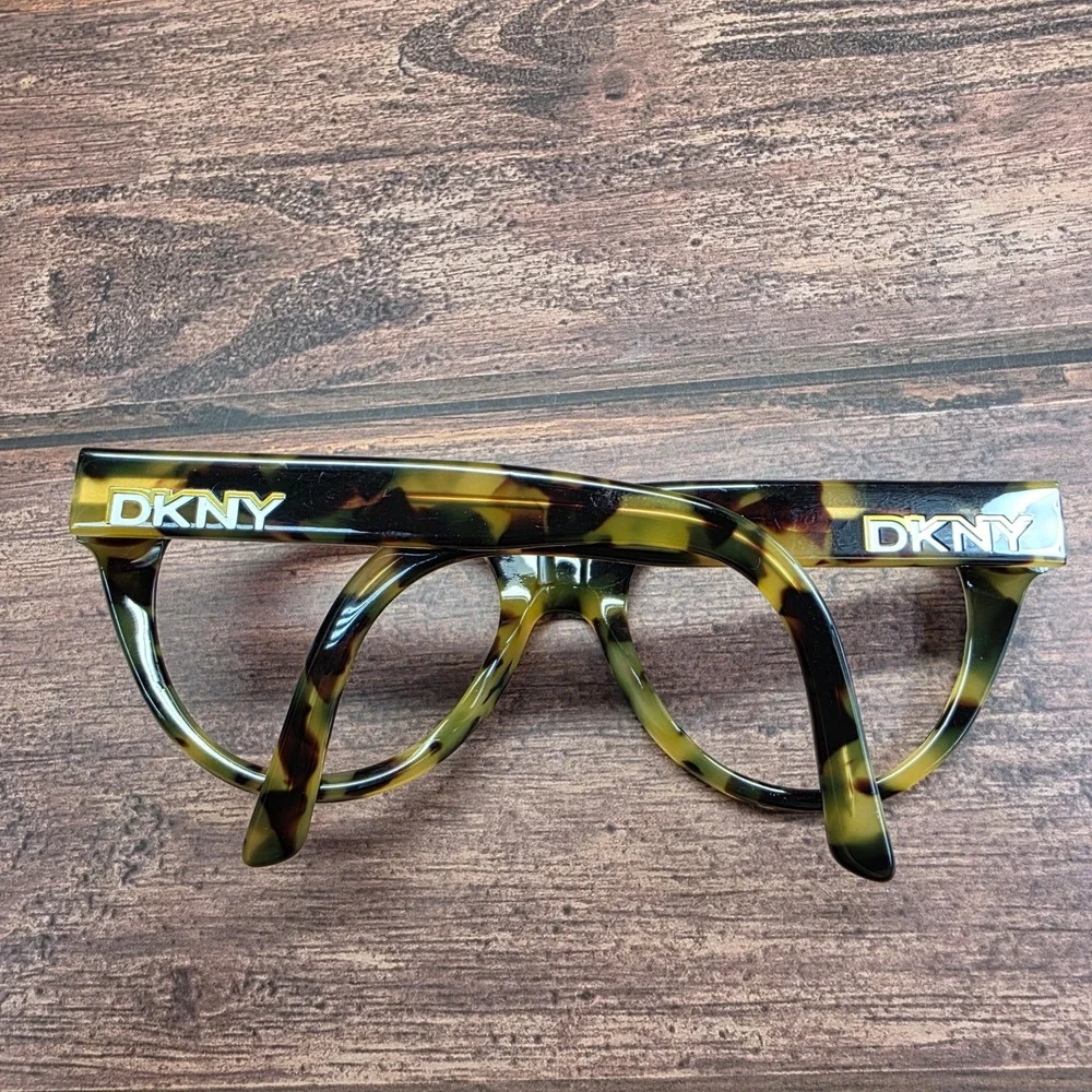 DKNY DY4135 Tortoiseshell Green Cat Eye Eyeglasses Frames 53-19-135 368913